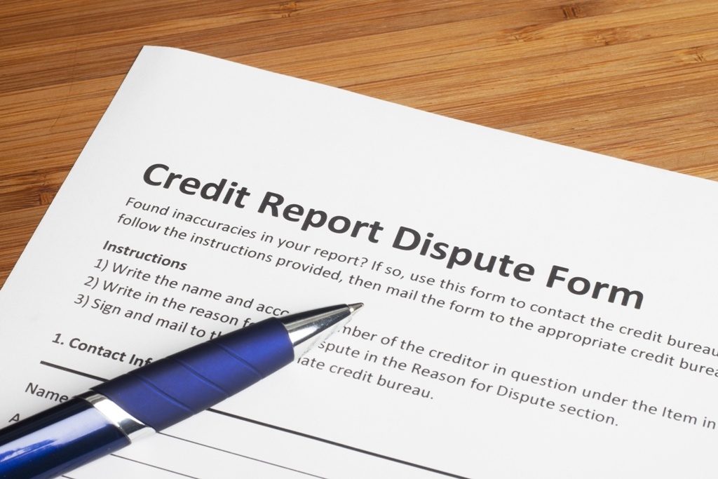 credit report error dispute