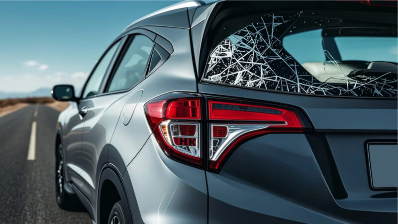 2023 Honda HR-V With Shattered Back Windshield