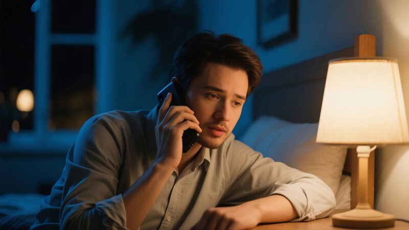 debt collector calling late at night