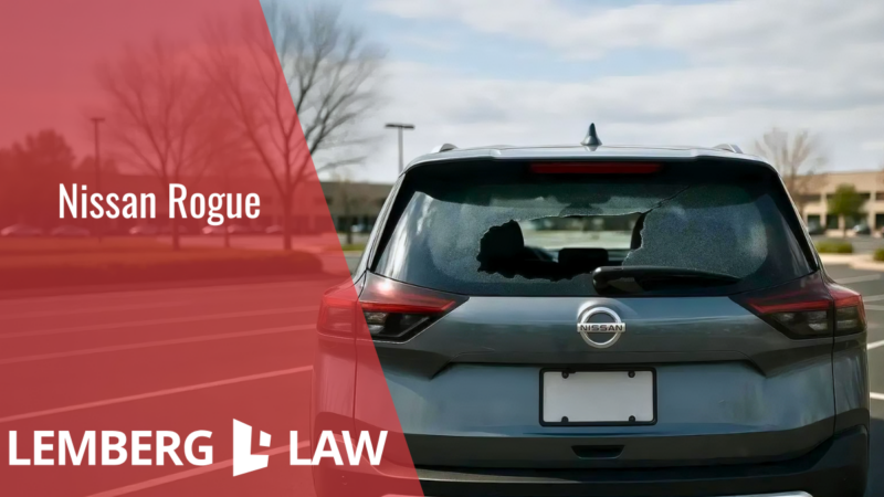 2025 Nissan Rogue back window shattering