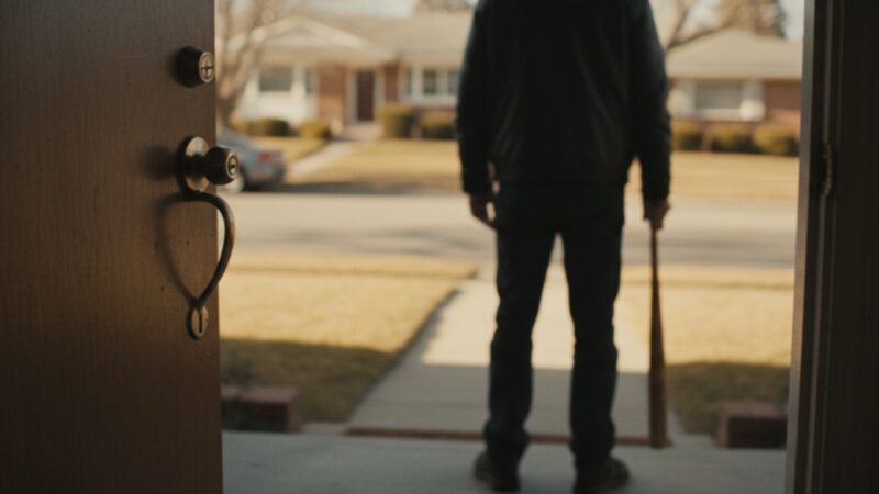 Debt Collector Baseball Bat Visit