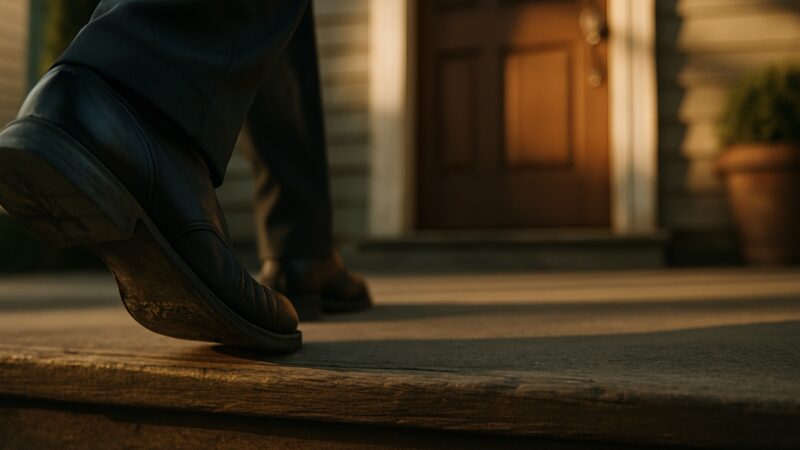 Debt Collector Home Visit